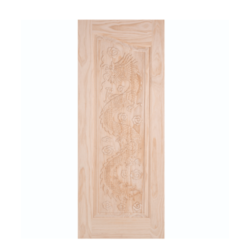 ประตูสลักลายไม้สน LA 444 Nz 100x200 cm.