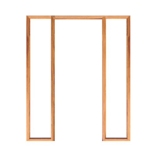 WINDOORS วงกบประตูไม้ ไม้เต็งแดง COM.3 80x200ซม.