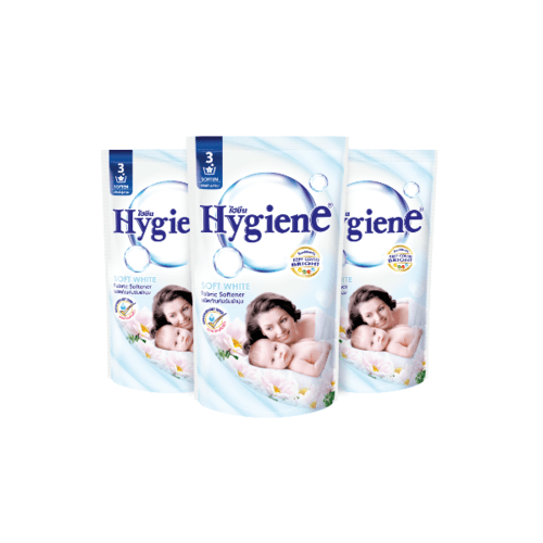 HYGIENE น้ำยาปรับผ้านุ่ม ไฮยีน ขนาด 500 มล.(3ถุง/แพ็ค) สีขาว