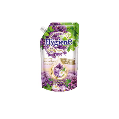 HYGIENE น้ำยาปรับผ้านุ่ม ไฮยีนเอ็กซ์เพิร์ทแคร์ มอร์นิ่ง บลูม ขนาด 490 มล. สีม่วง