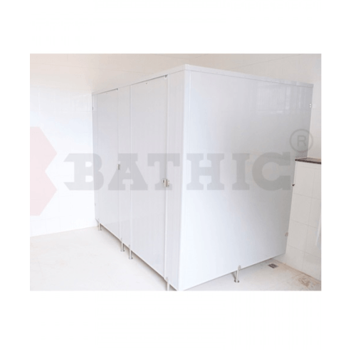 BATHIC ผนังห้องน้ำ PVC บานพาร์ติชั่น 70x200ซม. สีเทา