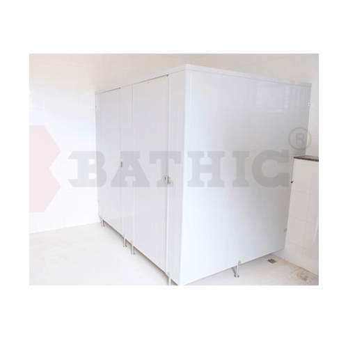 BATHIC ผนังห้องน้ำ PVC บานพาร์ติชั่น 100x190ซม. สีเทา