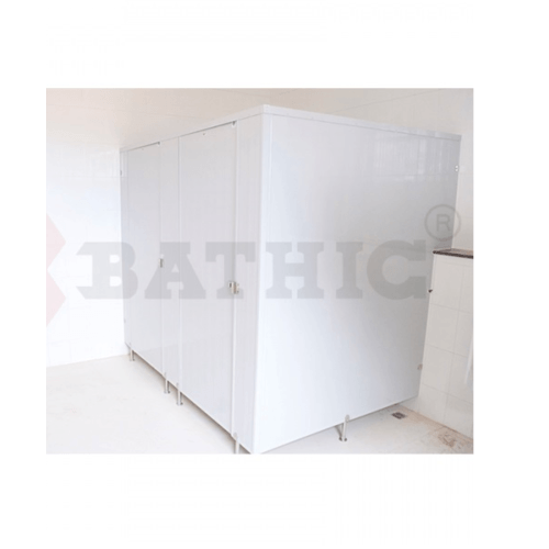 BATHIC ผนังห้องน้ำ PVC บานพาร์ติชั่น 200x190ซม. สีเทา