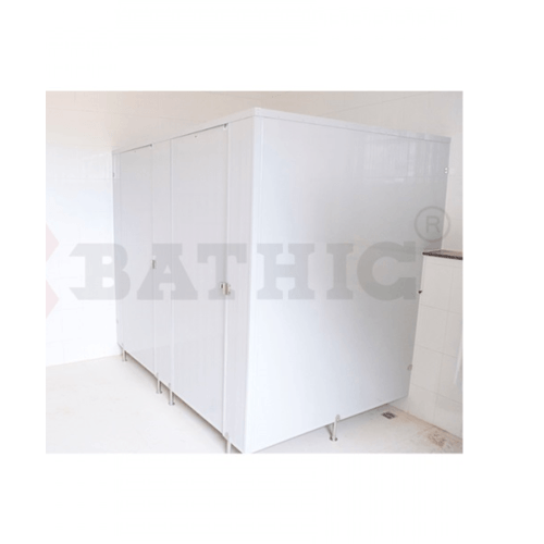 BATHIC ผนังห้องน้ำ PVC บานพาร์ติชั่น 40x190ซม. สีครีม