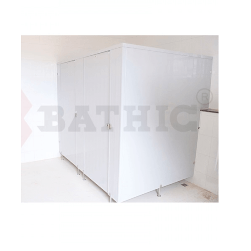 BATHIC ผนังห้องน้ำ PVC บานพาร์ติชั่น 10x190ซม. สีครีม