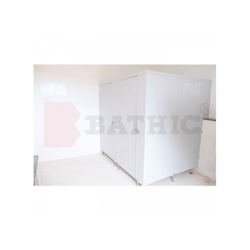 BATHIC ผนังห้องน้ำ PVC บานพาร์ติชั่น 160x190ซม. สีครีม