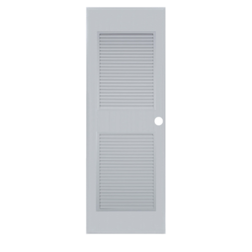 BATHIC ประตูพีวีซี BC4 80x200ซม. สีเทา (เจาะรูลูกบิด)