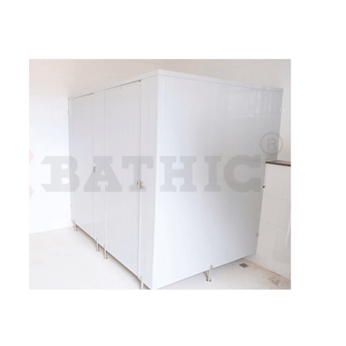 BATHIC ผนังห้องน้ำ PVC บานพาร์ติชั่น 20x120ซม. สีเทา