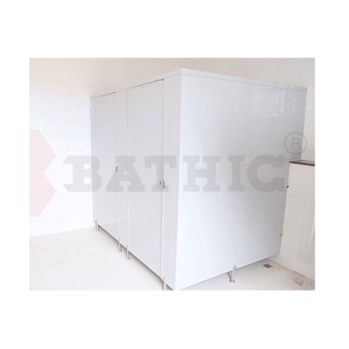 BATHIC ผนังห้องน้ำ PVC บานพาร์ติชั่น 50x170ซม. สีเทา