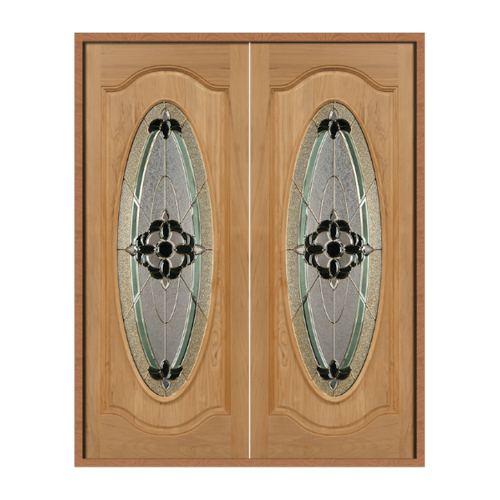 ประตูไม้เรดเมอร์รันตี Vanda-06 (90 x 200)