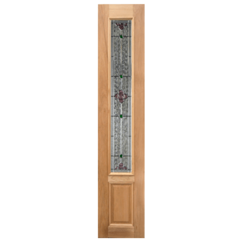ประตูกระจกไม้นาตาเซีย Jasmine-06 40x160 cm.