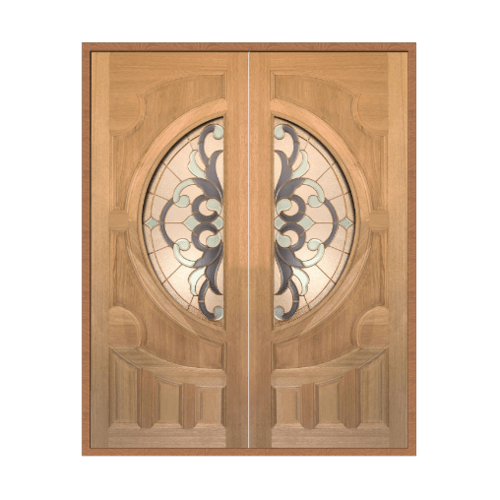 MAZTERDOOR ชุดประตูไม้สยาแดง SET 1 VANDA-03 180x210ซม.