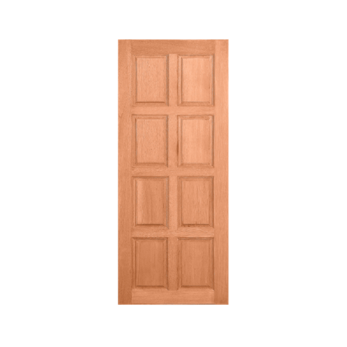 ประตูไม้สยาแดง บานทึบ 8ลูกฟัก 80x200ซม. MAZTERDOOR