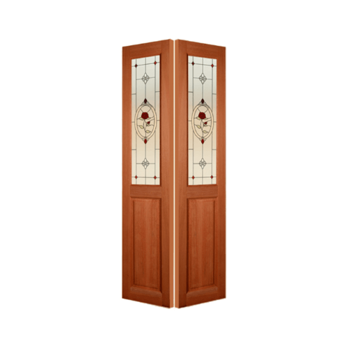 ประตูกระจกสยาแดง SL-01/3 ขนาด 50x180 cm.
