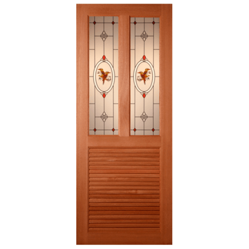ประตูไม้สยาแดง SS-03/2 ขนาด 70x200cm.
