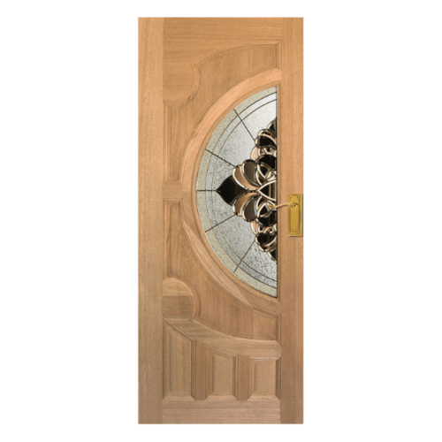 ประตูกระจกไม้สยาแดง VANDA-03 70X200 cm.