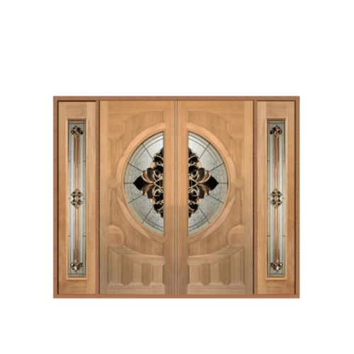 SET 3 ประตูกระจกไม้จาปาร์การ์ VANDA-05 240x200 cm.