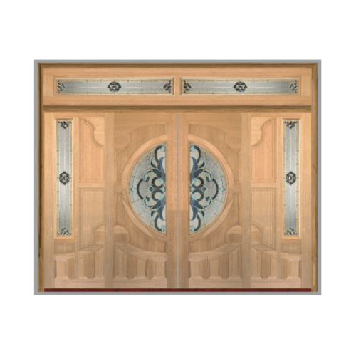SET A ประตูบานสไลด์ไม้สยาแดง VANDA-03 320X200 cm.