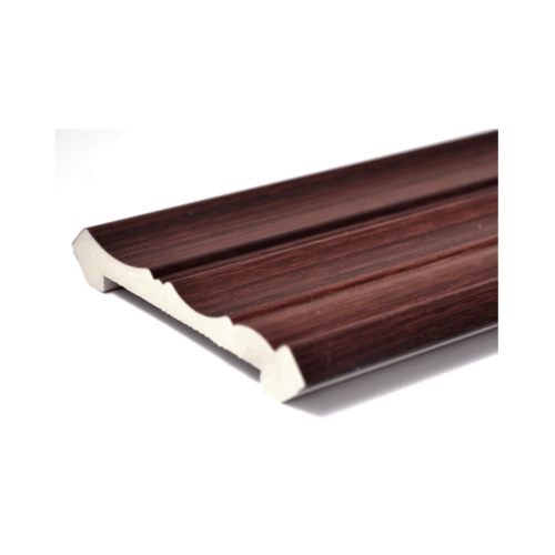 GREAT WOOD ไม้บัวบน PVC  FCR-0804A (MI01) 80x13.05x2700มม. สีสัก