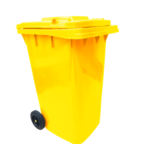 ICLEAN ถังขยะฝาเรียบ  240ลิตร  XDL-240-11Y สีเหลือง