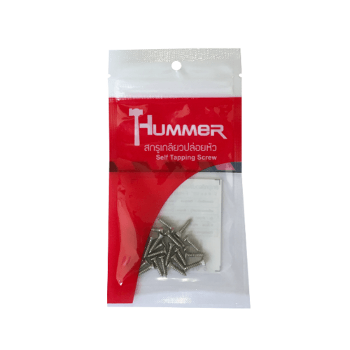 HUMMER สกรูเกลียวปล่อยหัว F-HM412 ขนาด 4x1/2(25ตัว/แพ็ค)