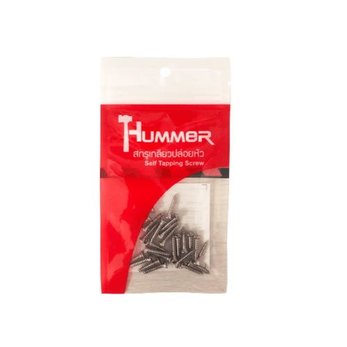 HUMMER สกรูเกลียวปล่อยหัว F-HM458 ขนาด 4x5/8(25ตัว/แพ็ค)