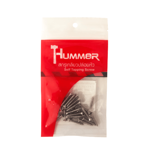 HUMMER สกรูเกลียวปล่อยหัว F-HM434 ขนาด 4x3/4(25ตัว/แพ็ค)