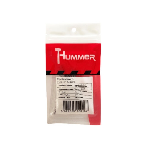 HUMMER สกรูเกลียวปล่อยหัว F-HM410 ขนาด 4x1 (25ตัว/แพ็ค)