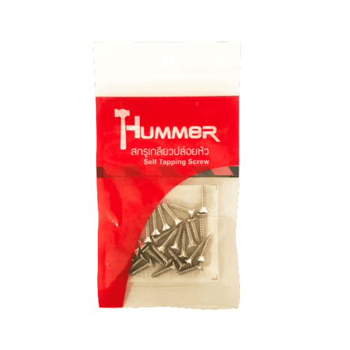 HUMMER สกรูเกลียวปล่อยหัว F-HM658 ขนาด 6x5/8(25ตัว/แพ็ค)