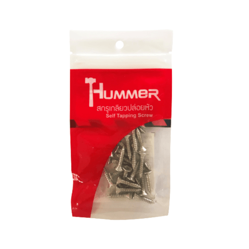 HUMMER สกรูเกลียวปล่อยหัว F-HM834 ขนาด 8x3/4 (25ตัว/แพ็ค)