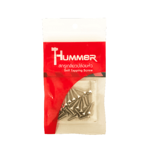 HUMMER สกรูเกลียวปล่อยหัว F-HM810 ขนาด 8x1 (25ตัว/แพ็ค)