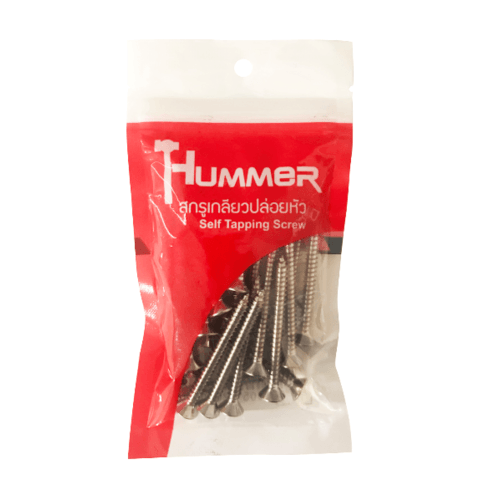 HUMMER สกรูเกลียวปล่อยหัว F-HM1020 ขนาด 10x2 (25ตัว/แพ็ค)