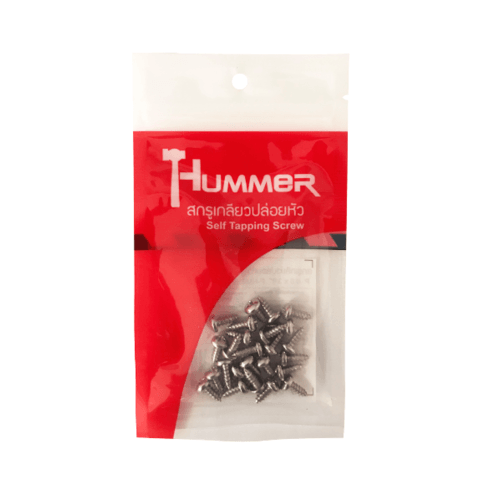 HUMMER สกรูเกลียวปล่อยหัว P-HM638 ขนาด 6x3/8 (25ตัว/แพ็ค)