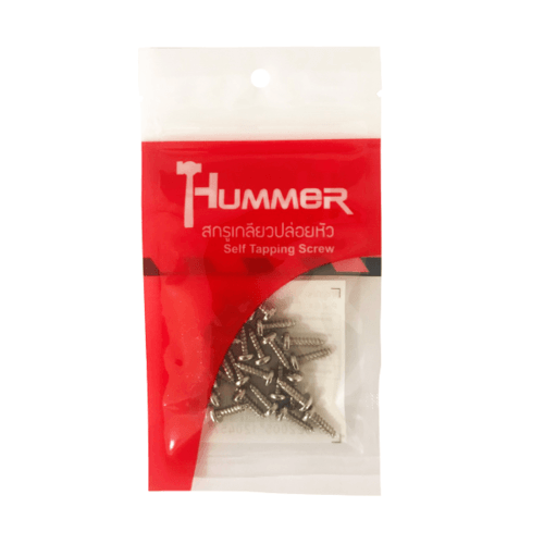 HUMMER สกรูเกลียวปล่อยหัว P-HM612 ขนาด 6x1/2 (25ตัว/แพ็ค)