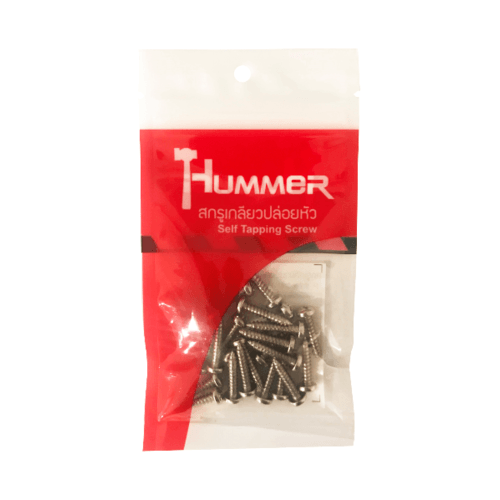 HUMMER สกรูเกลียวปล่อยหัว P-HM734 ขนาด 7X3/4 (25ตัว/แพ็ค)