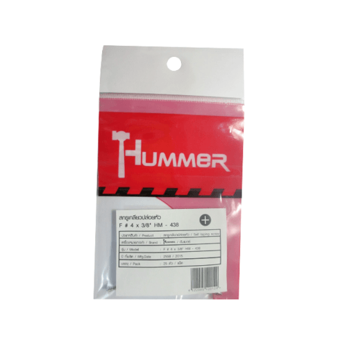 HUMMER สกรูเกลียวปล่อยหัว F-HM438 ขนาด 4x3/8 (25ตัว/แพ็ค)