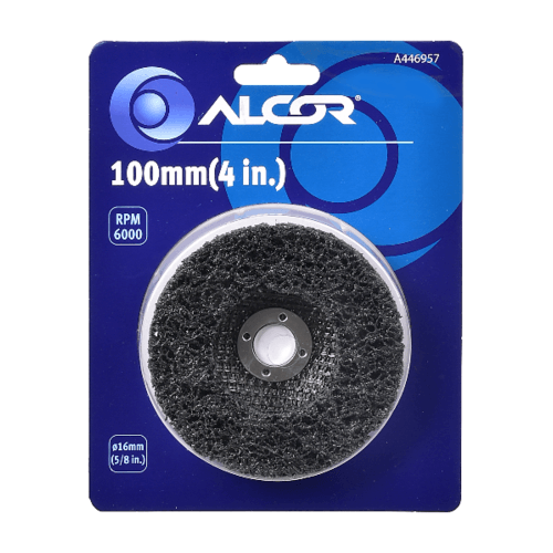 แผ่นขัดลอกสนิม 100MM(4”) รูแกน 16MM รุ่น A446957 ALCOR