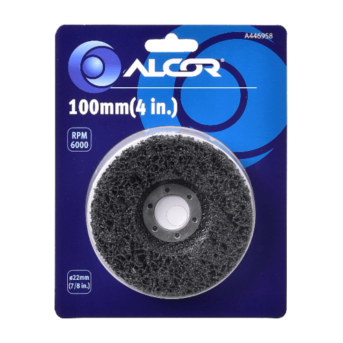 แผ่นขัดลอกสนิม 100MM(4”) รูแกน 22MM รุ่น A446958 ALCOR