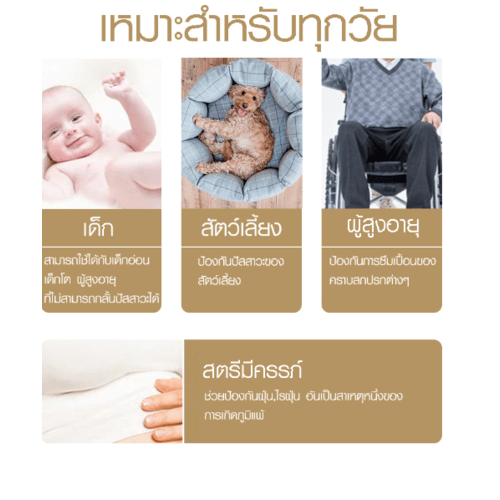 TRUFFLE ผ้ารองที่นอนแบบเย็น กันน้ำและไรฝุ่น รุ่น JS08 150×200×25ซม.