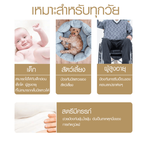 TRUFFLE ผ้ารองที่นอนกันไรฝุ่น รุ่น JS11 150×200×25ซม.