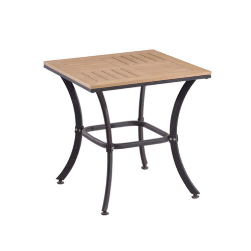 Delicatoโต๊ะสนาม 2 ที่นั่ง ขนาด 60×60×65ซม. รุ่น HB01สีไม้