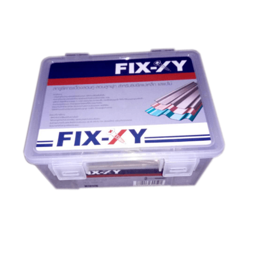 FIX-XY สกรูยึดกระเบื้องลอนลูกฟูกปลายสว่าน ขนาด #10 ยาว 3.8นิ้ว (95มม.) บรรจุ 80ตัว/กล่อง สีทอง