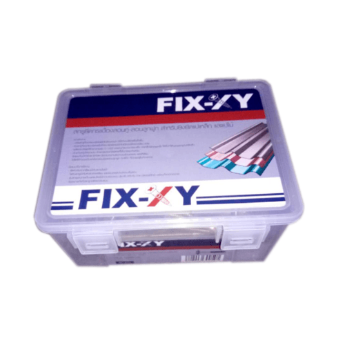 FIX-XY สกรูยึดกระเบื้องลอนลูกฟูกปลายสว่าน ขนาด #10 ยาว 3.5นิ้ว (88มม.) บรรจุ 80ตัว/กล่อง สีทอง