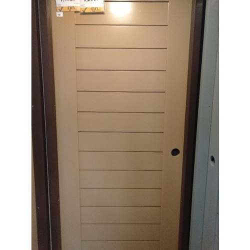 ประตูไม้จริงสีคาปูชิโน A80-CA 80x200 cm.