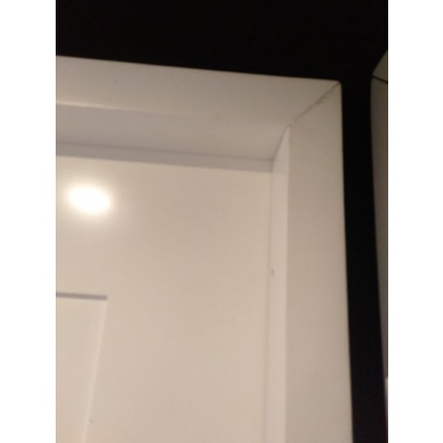 วงกบประตูไม้จริง FR80-WH 80x200 cm.สีขาว