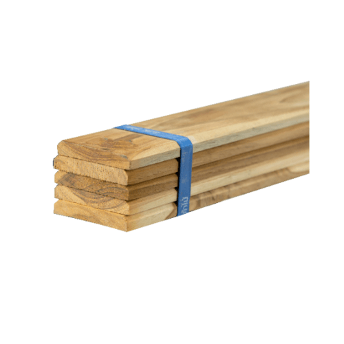 SJK ฝ้าระแนงไม้ ไม้สัก SJK72 (1x5) 1/2 x3 x150ซม.