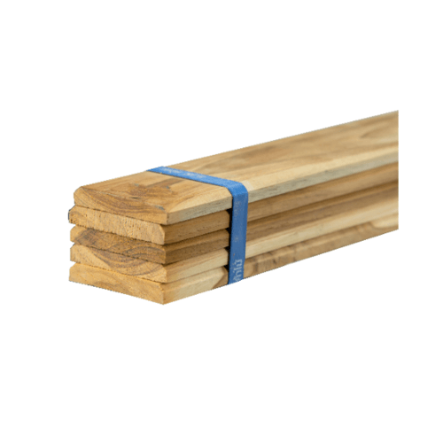 SJK ฝ้าระแนงไม้ ไม้สัก SJK72 (1x5) 1/2 x3 x120ซม.