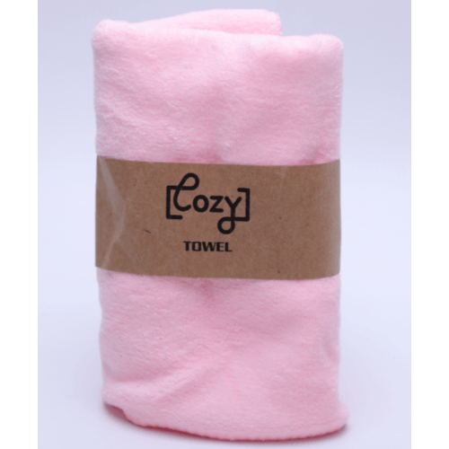 COZY ผ้าไมโครไฟเบอร์ รุ่น  BQ015-PK ขนาด 30x70 ซม. สีชมพู