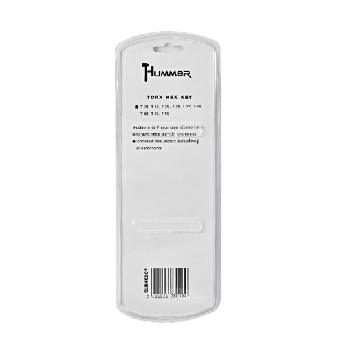 HUMMER ชุดประแจแอลหกเหลี่ยมหัวท๊อค 9 ชิ้น รุ่น GLBHK007 แบบยาว
