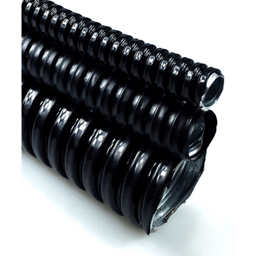 V.E.G.ท่ออ่อนเหล็กหุ้ม PVC  3/4 10M/ม้วน สีดำ